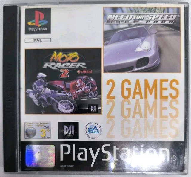 Jeu PS1 Moto Racer 2 - Version PAL FR Complète Avec Boîte Et Notice