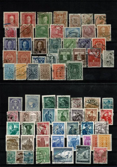 Briefmarkensammlung Österreich, gestempelt