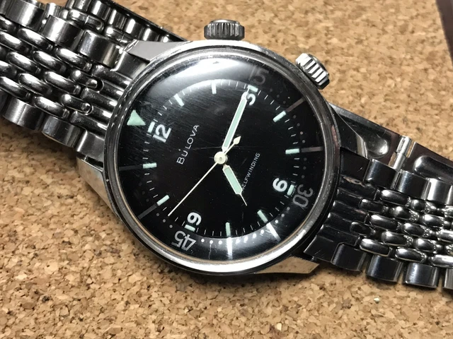 1962 VINTAGE BULOVA Super Compressor Diver's Super Rare