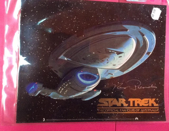STAR TREK PHOTO PRINT PICARDO Doctor SIGNED Autograph VOYAGER SHIP Glazed COA