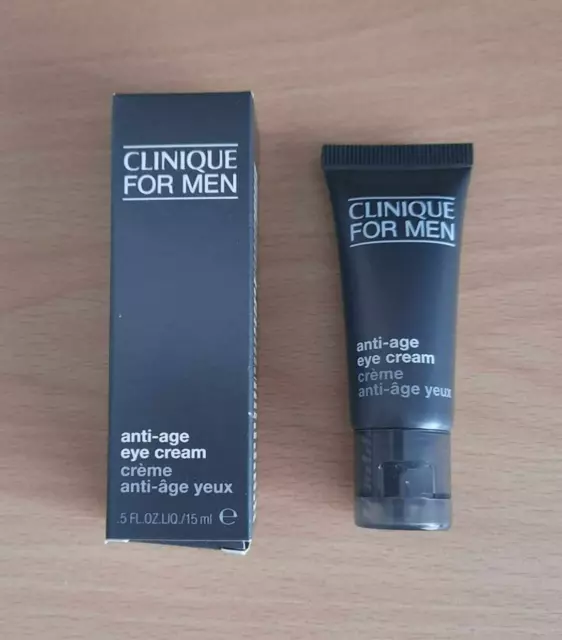 CLINIQUE FOR MEN ANTI AGE EYE CREAM, FULL SIZE 15 ml ~ NEW IN BOX