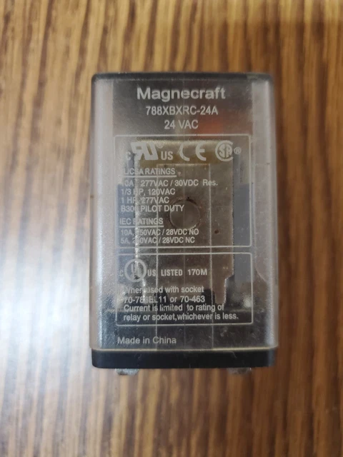 Schneider Electric 788Xbxrc-24A General Purpose Relay, 24V Ac Coil Volt - Used
