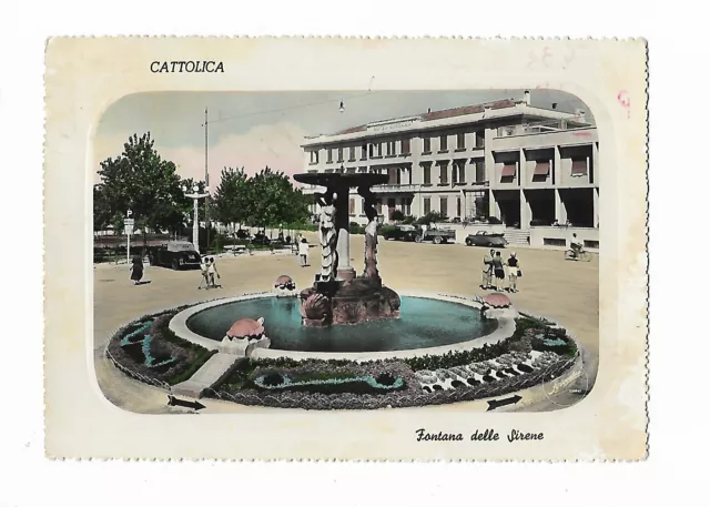 RIMINI (0186) - CATTOLICA, Fontana delle Sirene - FG/Vg 1953