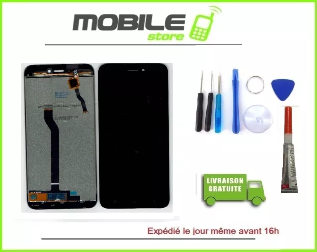 Vitre Tactile + Ecran LCD Pour XIAOMI REDMI GO NOIR + Outils + Colle