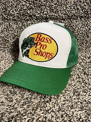 Bass Pro Shops Hat Embroidered  Logo Mesh Fishing Hunting Trucker Cap Snapback
