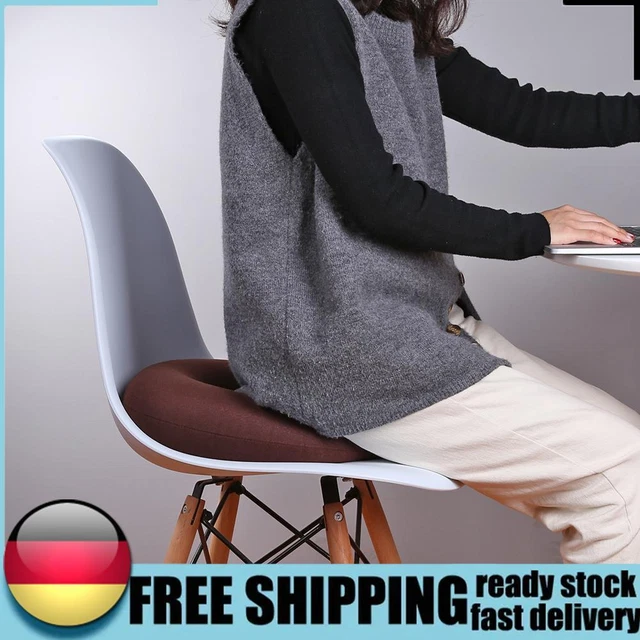 Hip Support Medical Hemorrhoid Seat Pad Inflatable Anti Bedsore (Coffee) DE
