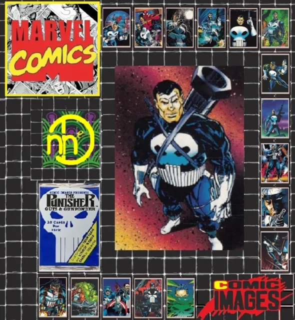 1992 Marvel Comic Images Punisher Guts & Gunpowder Cards - Pick Choose a Card