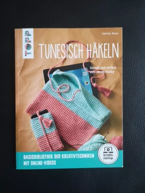 Tunesisch häkeln Schnell und einfach zum neuen Hobby Topp Fachbuch Buch Moosa