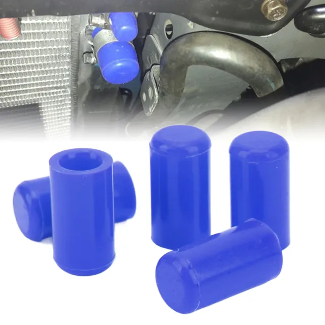 Blu 10 pz 10 mm copertura tubo aspirapolvere auto silicone impermeabile resistente all'ozono