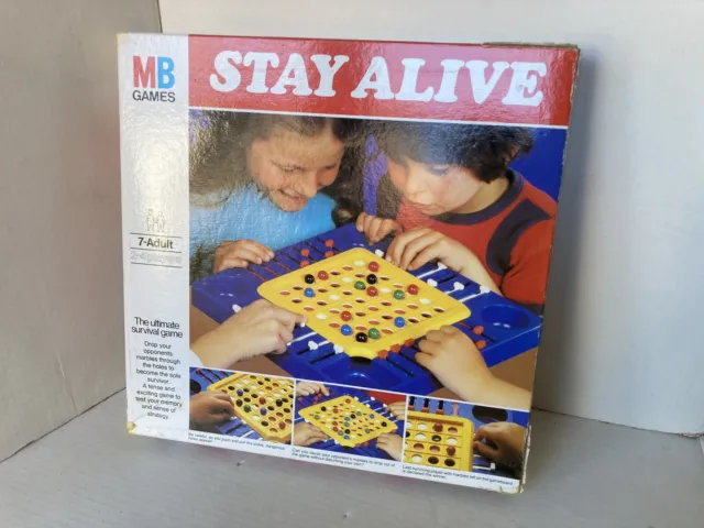 Stay Alive MB Games The Ultimate Survival Game Incomplete Boxed 1975 Vintage