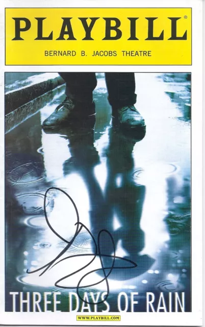 Julia Roberts "Three Days of Rain"  Autographed Playbill