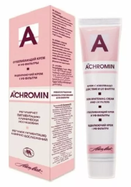 Achromin Whitening Cream Skin Body Neck Hand Lighten Pigmentary Patches Age Spot