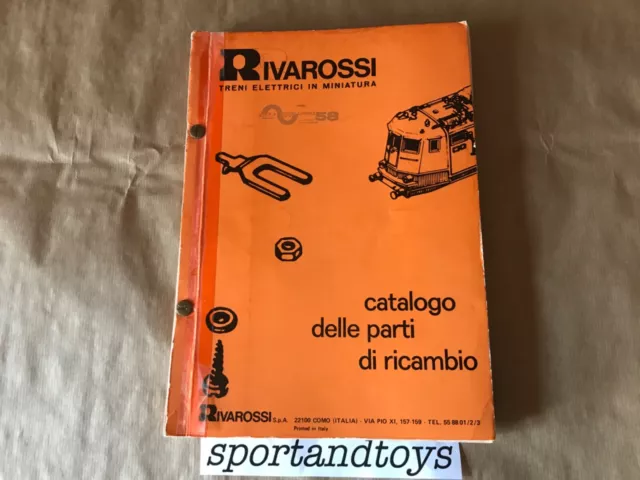Rivarossi N/Ho/O Catalogo Delle Parti Di Ricambio Numero 8356