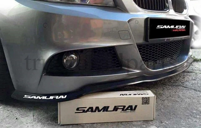 thumbnail image 2 of LAS Universal L-Type Front Splitter Lip Spoiler – 2 Pieces, 170x50x8 Cm, Matte Black ABS 2 of 4