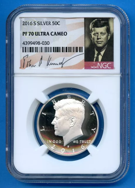 2016 S NGC PF70 UC Kennedy Half Dollar 50c US Mint Silver PR-70 Ultra Cameo