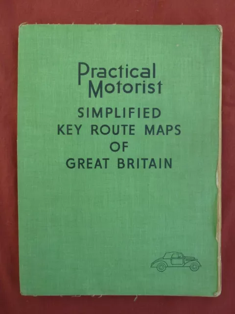 PRACTICAL MOTORIST "SIMPLIFIED KEY ROUTE MAPS OF GREAT BRITAIN" - 1930s/1940s