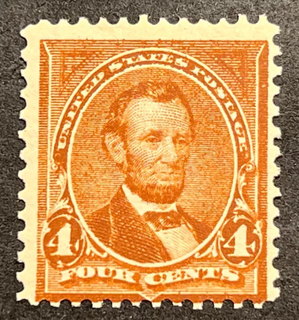 Travelstamps: 1898 US Stamps Sc# 280b, Lincoln 4 Cents Mint MNH OG