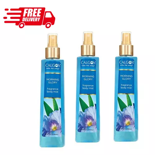 Calgon Morning Glory Body Spray For Women 8 Oz (3 pack) free shipping