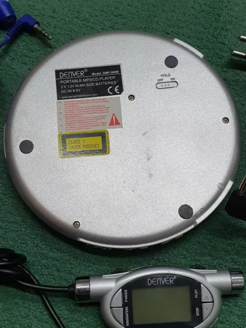 Denver DMP-368W Discman Tragbarer  CD-Player MP3 Anti-Shock 3