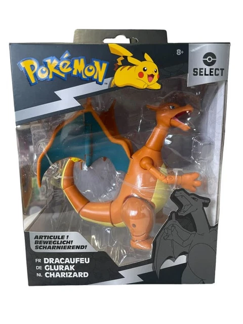 Pokémon Figurine Dracaufeu Mobile Avec Pikachu, 11,5 Cm, Articulée, Sous Licence Officielle