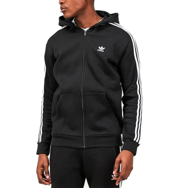 Adidas Originals 3 Stripes Mens Tracksuit Sweat Hoodie Sports Jogging Bottom New 2