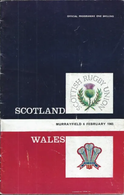6 FEB 1965 SCOTLAND v WALES, FIVE NATIONS