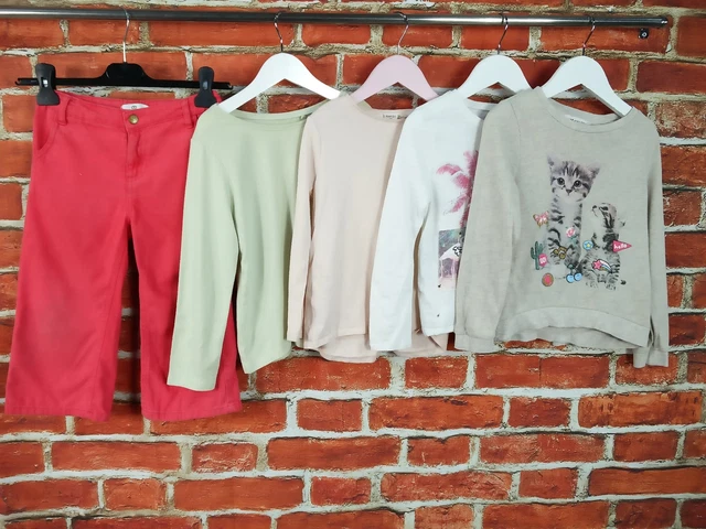 GIRLS BUNDLE AGE 4-5 YEARS RIVER ISLAND MANGO etc KJEANS LONG SLEEVE TOP 110CM
