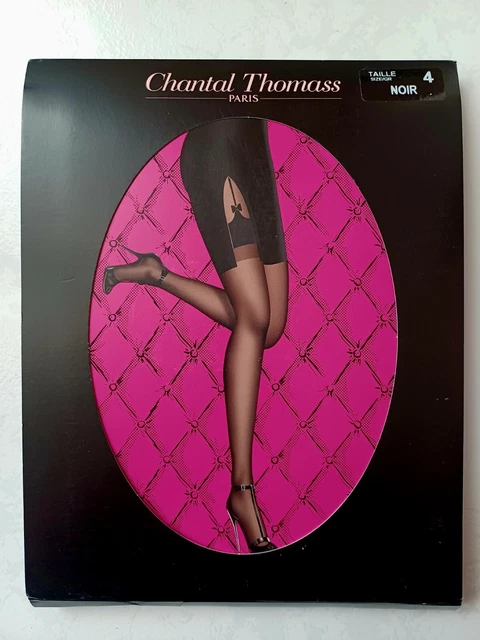 CHANTAL THOMASS COLLANT OPAQUE 100 DEN TAILLE 3 REF T234 NOIR/GRIS