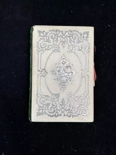 Elegant Antique French Napoleon III Era Carnet Bal, “Souvenir” Notebook with pen