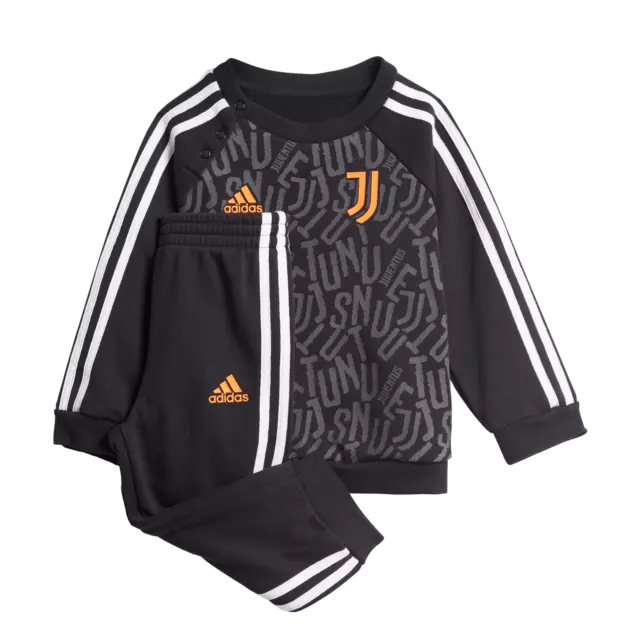 Tuta juventus da bambino adidas juve baby kid felpa e pantalone nera 2020 / 2021