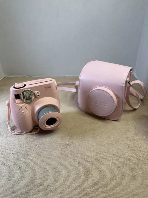 Fujifilm Instax Mini 75 Instant Film Camera - Light Pink - Tested & Working