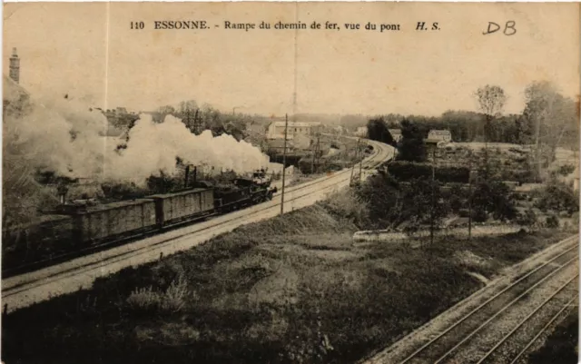 CPA AK ESSONNE - Rampe du Chemin de Fer - Vue du Pont (489209)