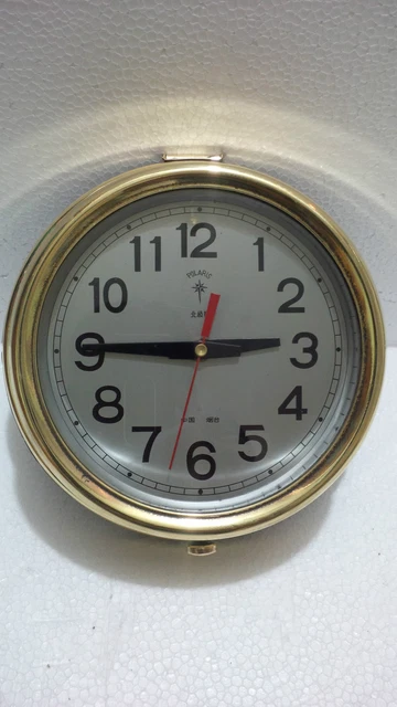 Maritim Vintage Marine Schiff Messing " Polaris " Quarz Uhr
