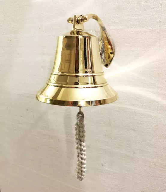 Antique 6 inches Nautical Brass Ship Bell Nautical Maritime Marine Boat Bell