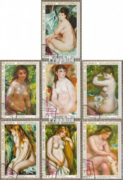 Äquatorial-Guinea 208-214 (kompl.Ausg.) gestempelt 1973 Gemälde von Renoir