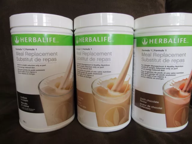 3 Herbalife Protein Shakes 750g  (8 FLAVORS) BY 3 -  FREE SHIPPING