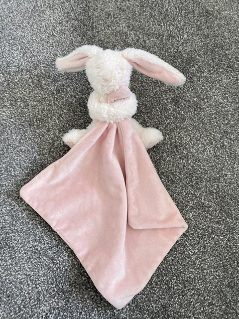 MARKS AND SPENCER Pink Bunny Rabbit Soft Baby Comforter Blanket 16.00 PicClick UK