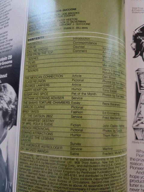 VINTAGE PENTHOUSE MAGAZINE February 1977 Betsy Harris Terri Nunn Berlin