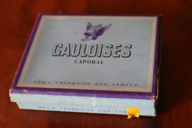 ancienne boite vide de 100 cigarettes GAULOISES CAPORAL