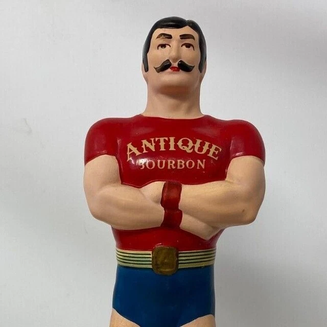 Antique Bourbon Weightlifter Figurine Frankfort Distillers Japan