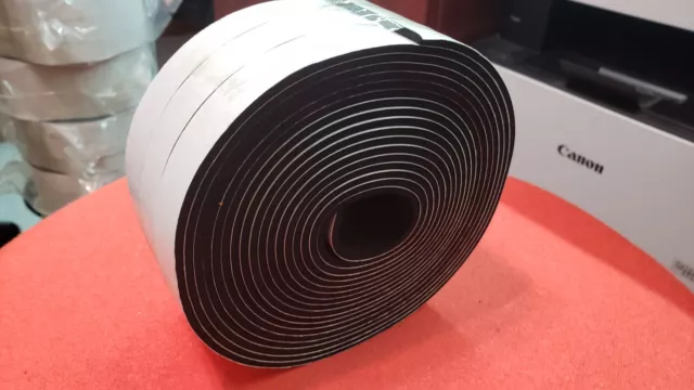 (3) Rolls X 16.5' Weather Stripping Door Seal 1" inch X 1/8"  Neoprene Foam Tape