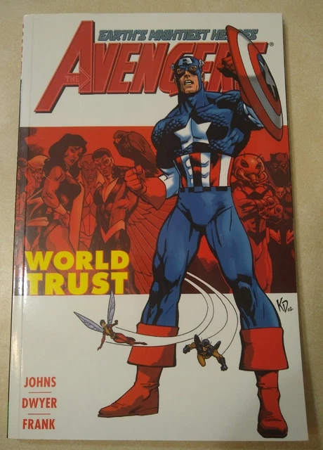 Avengers Volume 1 World Trust GN Geoff Johns Kieron Dwyer OOP TPB New NM