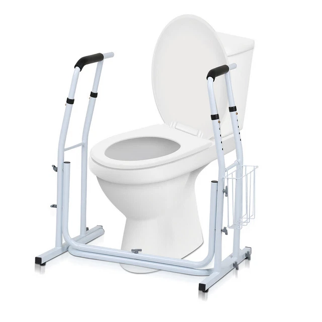 WC ayuda para levantarse bastidor de inodoro inodoro ayuda de soporte altura ajustable soporte de inodoro
