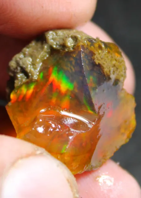 Opal Rough AAA natural Ethiopian Brut 21.80 CT Welo Feu Bijoux Fabrication