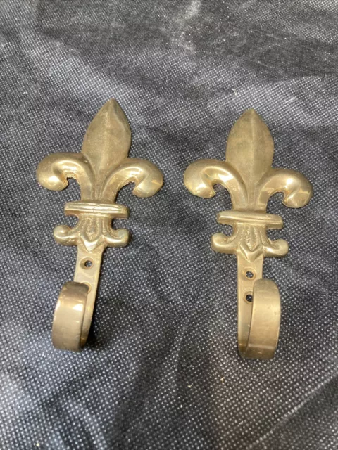 Solid Brass Cutain Tie Backs Prince Of Wales