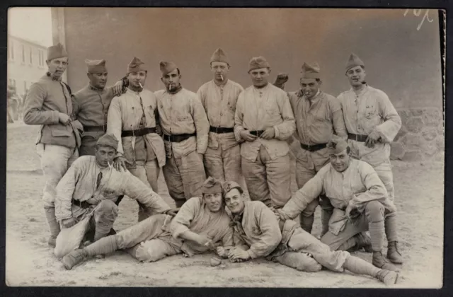 Cpa Carte Photo Guerre Militaires du 23e et 26e RI Infanterie