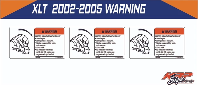 thumbnail image 2 of Yamaha Waverunner XLT 2002-2005 Graphics / Decal Warning Sticker Kit – Made In USA 2 of 6