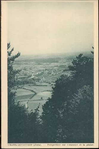 39 - cpa - CHATEL LE COUVENT - Perspective sur Cousance