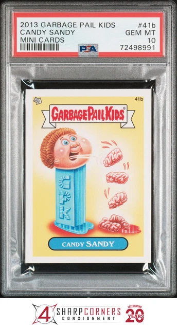 2013 GARBAGE PAIL KIDS MINI CARDS #41b CANDY SANDY POP 1 PSA 10 N3591388-991 2013 GARBAGE PAIL KIDS MINI CARDS #41b CANDY SANDY POP 1 PSA 10 N3591388-991