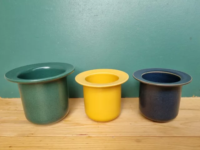 Hoganas Keramik 3 jars Sweden Set of 3 Swedish Vintage Stoneware BUNT 2